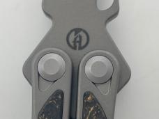 MAXACE Designed by MidnightCat Loran Titanium & CF Balisong Butterfly w/ Pouch