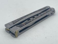 MAXACE Designed by MidnightCat Loran Titanium & CF Balisong Butterfly w/ Pouch