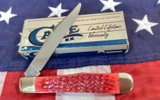 1989 Case xx Centennial Cheetah (Mdl# R6111 1/2 SS) w Red Bone Handles in Orig box