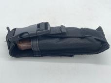 Gold Damascus Wood OTF (Out the Front) Automatic Knife w/ Sheath