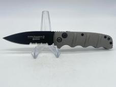 BOKER PLUS 01KALS74B Gray Drop Point Combo Automat Kalashnikov 74 w/ OMP Box