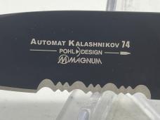 BOKER PLUS 01KALS74B Gray Drop Point Combo Automat Kalashnikov 74 w/ OMP Box