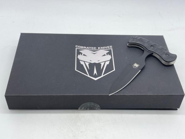 COBRATEC KNIVES Black G10 Folding Push Dagger w/ Box COBRATEC KNIVES Black G10 Folding Push Dagger w/ Box