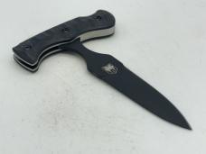 COBRATEC KNIVES Black G10 Folding Push Dagger w/ Box