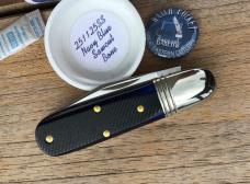 Great Eastern Cutlery 251125SS Watch Pocket Barlow Navy Blue Sawcut Stainless Nice!