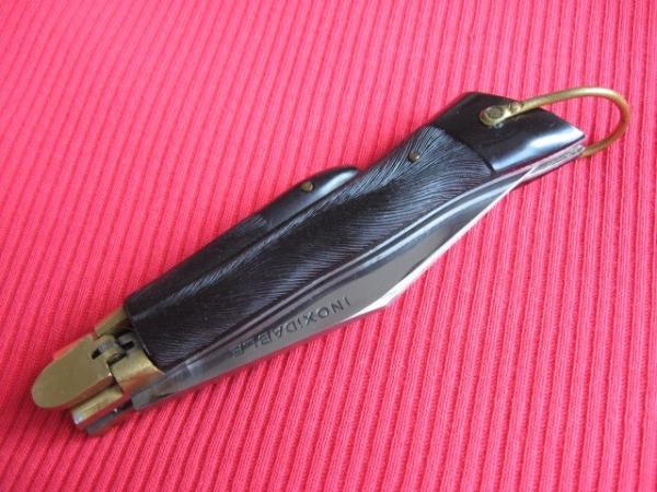 Vintage Unique Deer Foot Leverlock Switchblade Knife Vintage Unique Deer Foot Leverlock Switchblade Knife