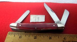 CASE XX SR63047 SMOOTH RED BONE STOCKMAN 1979 PRE OWNED EXTRA NICE