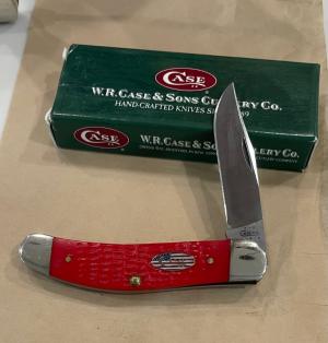 Case 2002 Red synthetic American Sowbelly