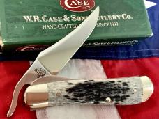 2001 Case xx Russlock Knife (MDL# 61953 SS) w/ Black Bone Handles -NOS in Orig box