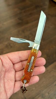 Great Eastern Cutlery 151216CL CAP Lifter GOLDEN ALE BONE S Boys Knife GEC 15