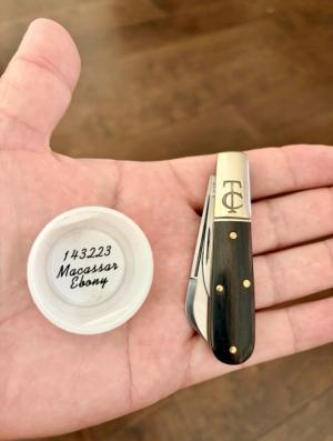 GEC 14 Macassar Ebony Barlow Great Eastern Cutlery 143223