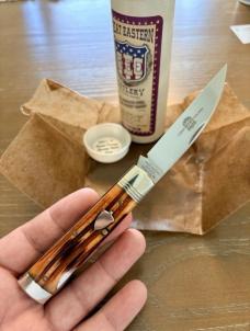 GEC Great Eastern Cutlery 99 Lockback Burnt Orange Spring Field Bone 990118