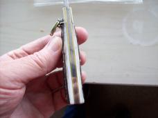 Vintage Hubertus Knife Solingen 09 Slimline Old Ritter Factory Gen. Stag Antler Perfect UNUSED!