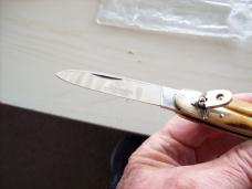 Vintage Hubertus Knife 09 Cigar Solingen Old Ritter Factory Gen. Stag/Antler UNUSED!