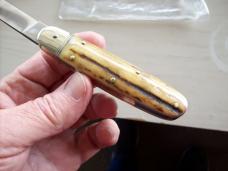 Vintage Hubertus Knife 09 Cigar Solingen Old Ritter Factory Gen. Stag/Antler UNUSED!