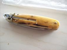 Vintage Hubertus Knife 09 Cigar Solingen Old Ritter Factory Gen. Stag/Antler UNUSED!