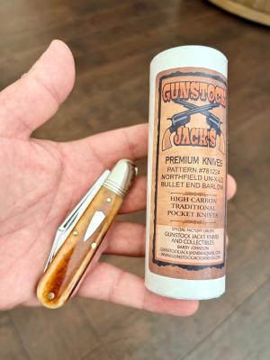 Great Eastern Cutlery 781224 “S” SFO Smooth Autumn Gold Bone GEC 78