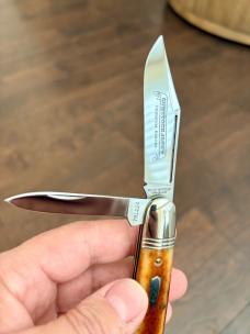 Great Eastern Cutlery 781224 “S” SFO Smooth Autumn Gold Bone GEC 78