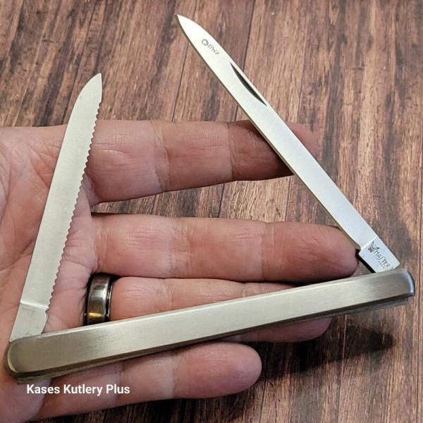 Master Cutlery Melon Tester Folding Pocket Knife 5" Closed Stainless Steel Master Cutlery Melon Tester Folding Pocket Knife 5" Closed Stainless Steel