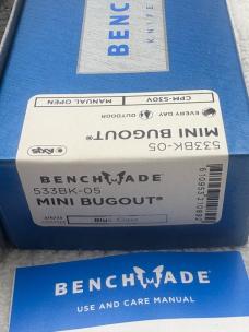 Benchmade 533BK-05 Mini Bugout New In Box Made In USA