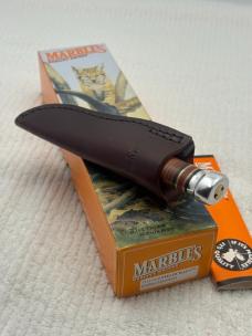 Marbles Quality Knives Gladstone, MI USA 72111010 Fieldcrest Stacked Leather