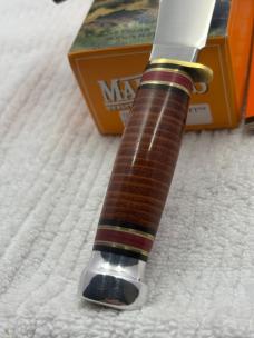 Marbles Quality Knives Gladstone, MI USA 72111010 Fieldcrest Stacked Leather