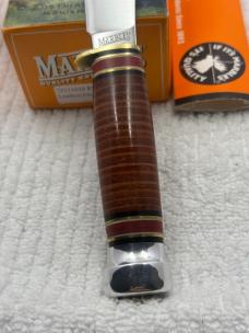 Marbles Quality Knives Gladstone, MI USA 72111010 Fieldcrest Stacked Leather