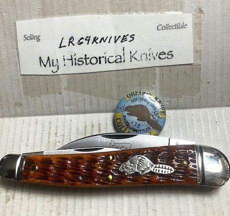 NORTHFIELD WHARNCLIFF WHITTLER WITH BEAVER PIN UP BUTTON