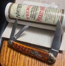NORTHFIELD WHARNCLIFF WHITTLER WITH BEAVER PIN UP BUTTON
