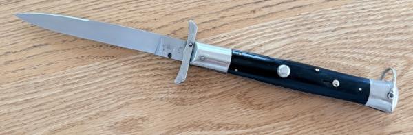 Rare Pre-Rizzuto Batwing Swing Guard 10.5 Inch Switchblade Knife, ERN Tang Stamp, Japan