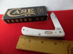 CASE XX 2024 WHITE SYNTHETIC ROUGH JIG SODBUSTER JR 6137 USA FLAG SHIELD MINT UNUSED