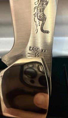1991 Case XX Sidewinder w/ beautiful Pakkawood handles. Absolutely gorgeous knife in mint condition!