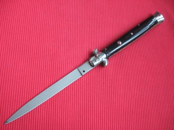 Vintage 13" Horn Rostfrei MOLLETTA Stiletto Switchblade Knife. Vintage 13" Horn Rostfrei MOLLETTA Stiletto Switchblade Knife.