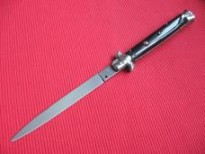 Vintage 13" Horn Rostfrei MOLLETTA Stiletto Switchblade Knife.