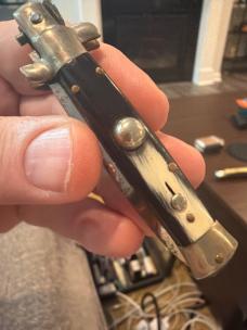 Brand New NOS Big Button 14cm Mauro Mario Picklock Stiletto
