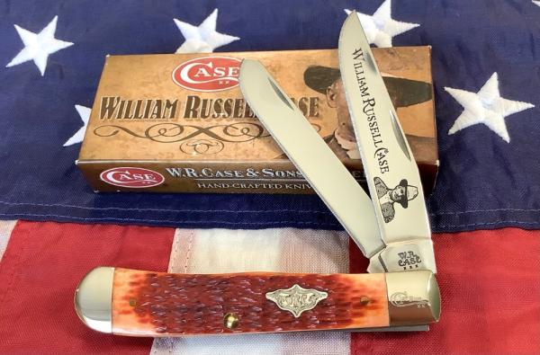 1st Run William Russell Case Trapper w/ Super Brown Bone Handles (mdl# 6254 SS) -NOS Orig box 1st Run William Russell Case Trapper w/ Super Brown Bone Handles (mdl# 6254 SS) -NOS Orig box