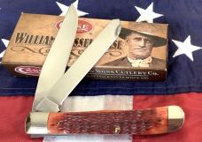 1st Run William Russell Case Trapper w/ Super Brown Bone Handles (mdl# 6254 SS) -NOS Orig box