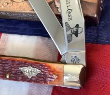 1st Run William Russell Case Trapper w/ Super Brown Bone Handles (mdl# 6254 SS) -NOS Orig box