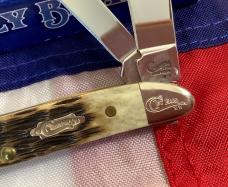 Case xx 1st Run Crandall  Knife (MDL# 6220 SS) w/ Sweet Olive Green Bone Handles -NOS & M/NM