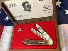 Case xx Rare Barehead Trapper Knife w/ Sweet Brown Bone Handles (mdl# CC6254 SS) -NOS