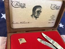 Case xx Rare Barehead Trapper Knife w/ Sweet Brown Bone Handles (mdl# CC6254 SS) -NOS