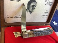 Case xx Rare Barehead Trapper Knife w/ Sweet Brown Bone Handles (mdl# CC6254 SS) -NOS