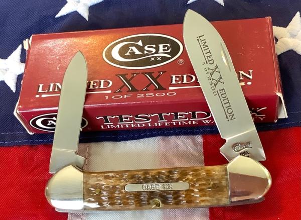 1996 One of 2500 LE Canoe w/ Nice Brown Bone Handles (mdl# 62131 SS) -NOS 1996 One of 2500 LE Canoe w/ Nice Brown Bone Handles (mdl# 62131 SS) -NOS