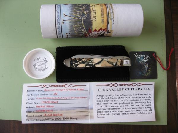 TUNA VALLEY 2026 MOUNTAIN COUGAR SWING GUARD CROSS CUT MAMMOTH BARK IVORY #3 TUNA VALLEY 2026 MOUNTAIN COUGAR SWING GUARD CROSS CUT MAMMOTH BARK IVORY #3