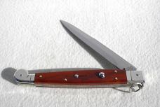 NEW AGA CAMPOLIN MINT 12" ITALIAN SICILIANO FIGHTING KNIFE EXOTIC COCOBOLO 4 MIL BLADE N/S BOLSTERS