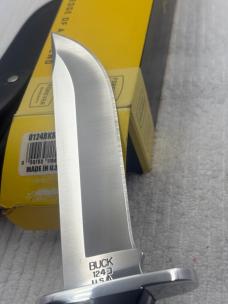 Buck 124BKSLE-B Frontiersman Fixed Blade Made In 2016 In USA