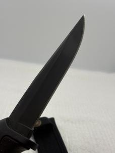 Buck 650 Nighthawk USA Fixed Black Blade Sheath Knife Made In 1995 No Box