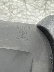 Buck 650 Nighthawk USA Fixed Black Blade Sheath Knife Made In 1995 No Box