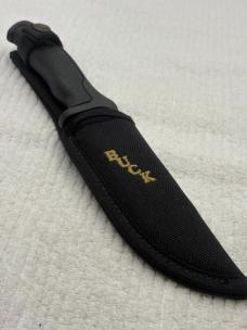 Buck 650 Nighthawk USA Fixed Black Blade Sheath Knife Made In 1995 No Box