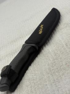 Buck 650 Nighthawk USA Fixed Black Blade Sheath Knife Made In 1995 No Box